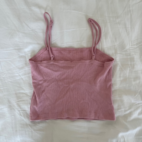 aerie pink spaghetti strap tank top!! - Picture 3 of 5